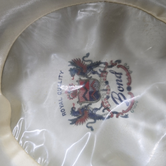 Vintage Bond Royal Quality Brown Hat Bowler Fedora Size 7 Fur Felt USA Made - Picture 3 of 12